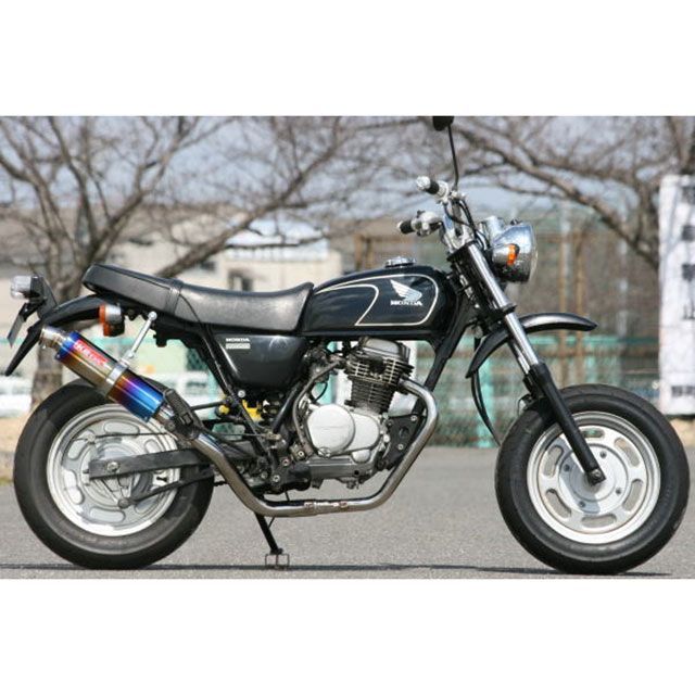 K2-tec エイプ100 Bomber Titan チタン・ステンレスマフラー 出口形状 S5エンド ape100-bo-s5t ケイツーテック マフラー本体 エイプ100