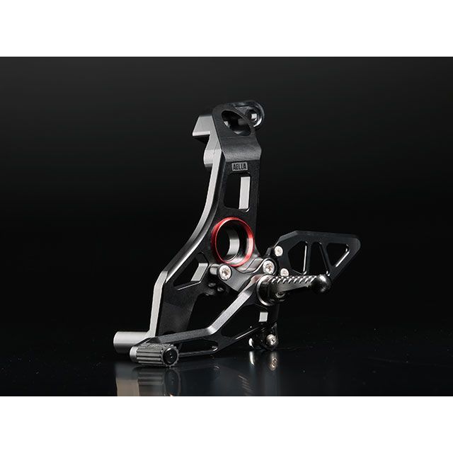 AELLA モンスター1200R ライディングステップキット カラー ブラック&times;レッド AE-10082 BK アエラ バックステップ関連パーツ モンスター1200R｜パークアップ 店