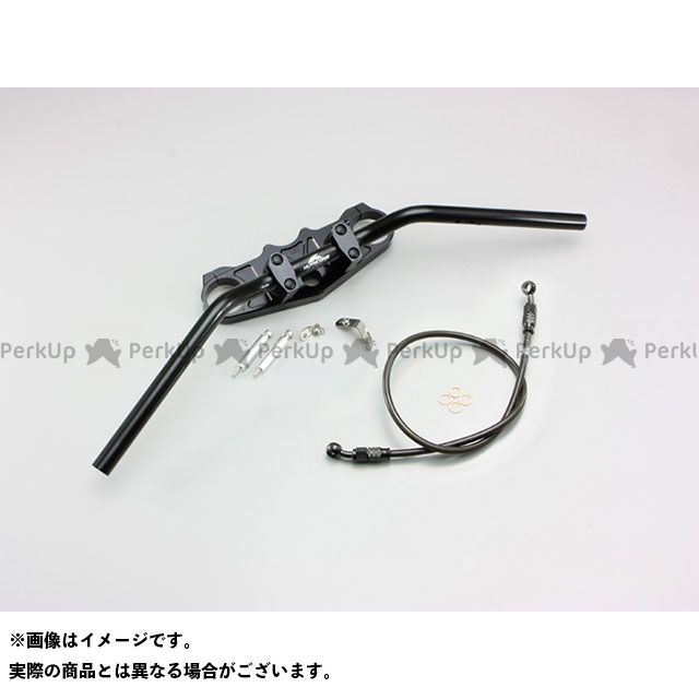 HURRICANE バーハンドルキット カラー ALLブラック タイプ フルステンレスブラックホース HBK608BSB ハリケーン ハンドル関連パーツ ZZR1400ABS ZZR1400｜パークアップ 店