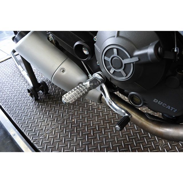 AELLA ライディングステップキット 可倒式 カラー ホワイト AE-10078 WT アエラ ステップ スクランブラー800/Sixty2