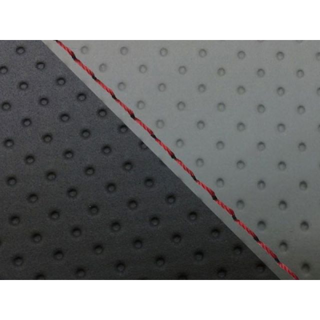 Grondement CBR1000RR（SC57） 国産シートカバー 張替 エンボス灰＆エンボス黒 仕様 赤ステッチ 適合 ダブル（リア側） GH5575HC128S40 グロンドマン シート関連パーツ CBR1000RR