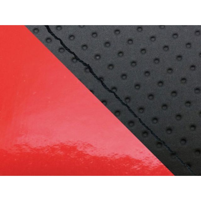 Grondement CBR1000RR(SC57) 国産シートカバー 張替 エンボス黒&エナメルレッド 仕様 黒ステッチ 適合 ダブル(リア側) GH5575HC856S10 グロンドマン シート関連パーツ CBR1000RR