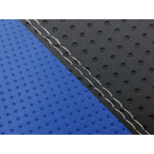 Grondement CBR1000RR（SC57） 国産シートカバー 張替 エンボス黒＆エンボス青 仕様 透明ダブルステッチ 適合 シングル（フロント側） GH5574HC826SW0 グロンドマン シート関連パーツ CBR1000RR