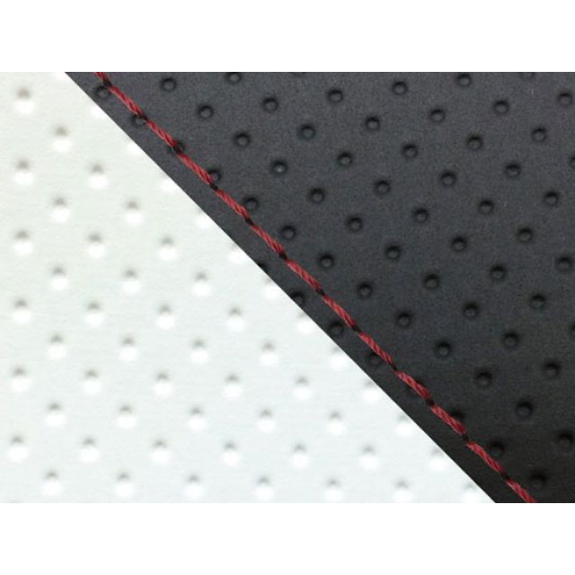 Grondement CBR1000RR（SC57） 国産シートカバー 張替 エンボス黒＆エンボス白 仕様 赤ステッチ 適合 ダブル（リア側） GH5575HC828S40 グロンドマン シート関連パーツ CBR1000RR