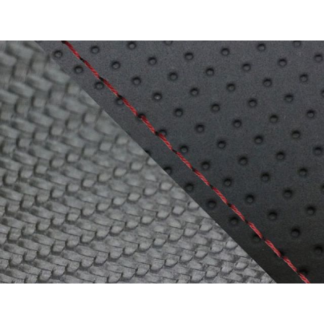 Grondement CBR1000RR（SC57） 国産シートカバー 張替 エンボス黒＆カーボン黒 仕様 赤ステッチ 適合 ダブル（リア側） GH5575HC816S40 グロンドマン シート関連パーツ CBR1000RR