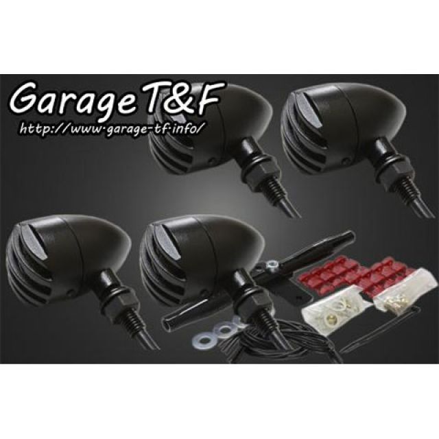 T&F バードゲージウィンカータイプ1(ブラック) ダークレンズ仕様 キット ゲージ ブラック ウィンカーステー ブラック ・GT250WK17BK ガレージT&F ウインカー関連パーツ グラストラッカー グラストラッカービッグボーイ|パークアップ 店