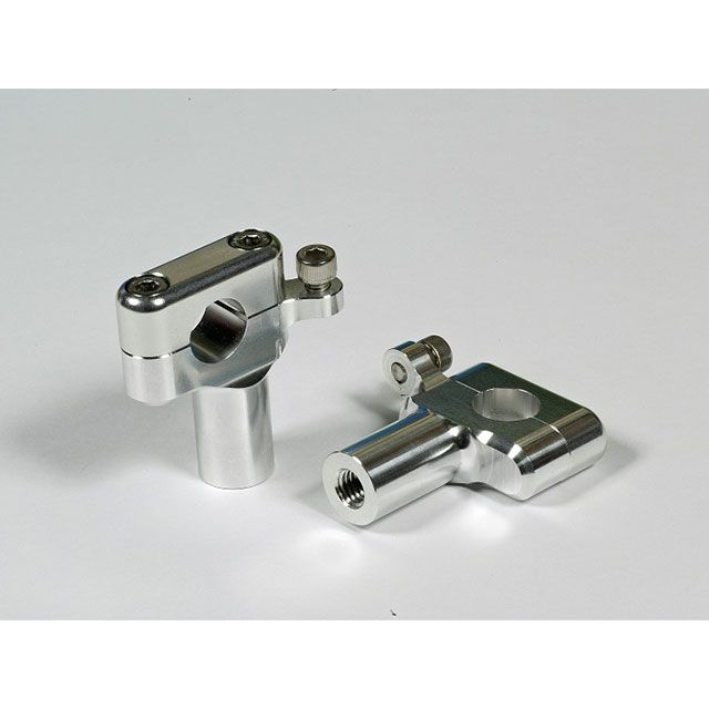 MISUMI ENGINIEERING 10mmオフセットライザー メーターステー付 60H カラー シルバー ミスミエンジニアリング ハンドルポスト関連パーツ スポーツスター｜パークアップ 店