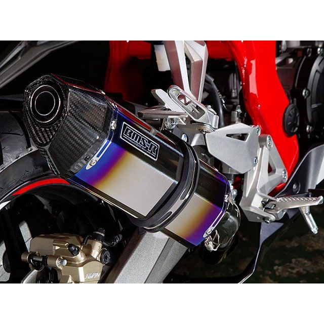 BMS RACING FACTORY CORSA-EVO II フルエキゾーストマフラー ヒートチタン 政府認証 G177-65-S6J BMS マフラー本体 CBR250RR|パークアップ 店