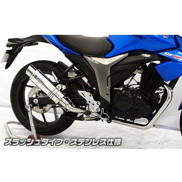 WirusWin ジクサー（2BK-NG4BG）用 ダイナミックマフラー スラッシュタイプ サイレンサー ブラックカーボン仕様 ウイルズウィン マフラー本体 ジクサー｜パークアップ 店