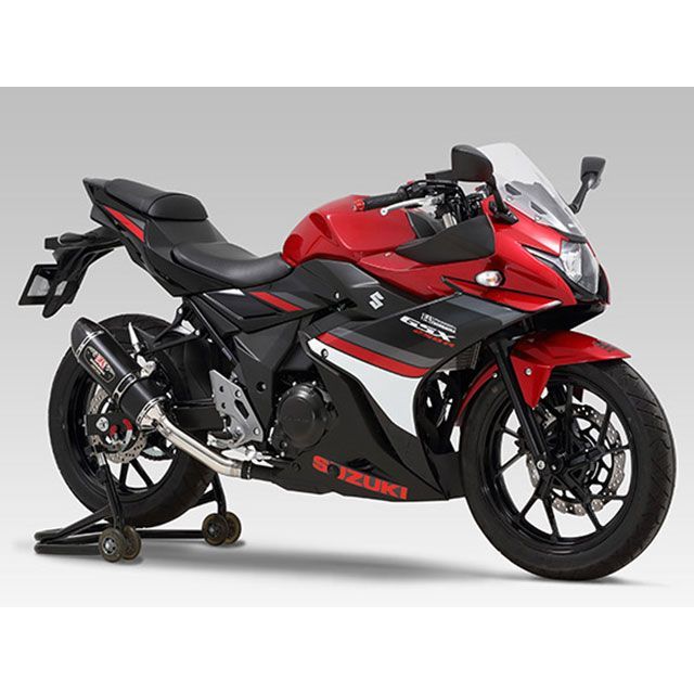 YOSHIMURA Slip-On R-77S サイクロン カーボンエンド EXPORT SPEC 政府認証 SMC 110-139-5W20 ヨシムラ マフラー本体 GSX250R
