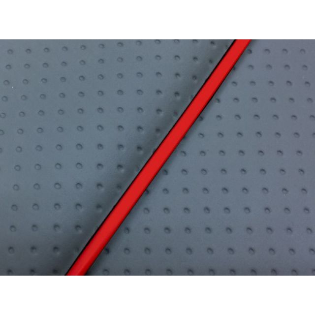 Grondement ハンターカブ（CT110/鉄爪） グロンドマン国産シートカバー 張替（フルエンボスグレー） 仕様 赤パイピング GH5571HC410P40 グロンドマン シート関連パーツ ハンターカブ（CT110/鉄爪）