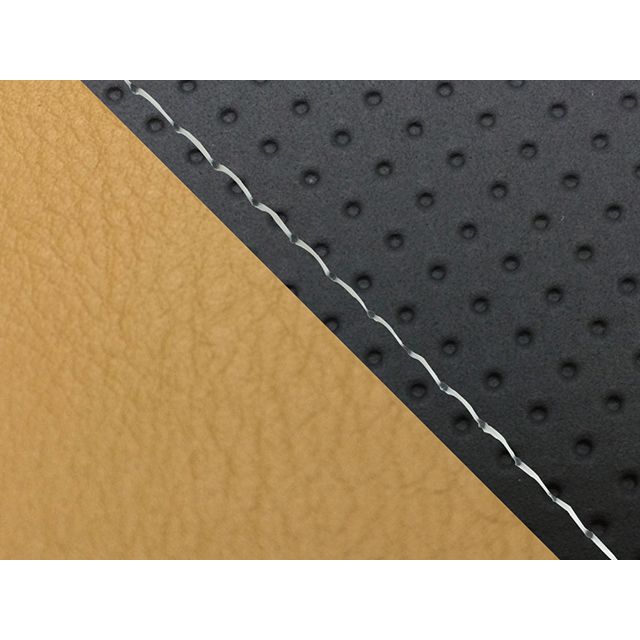 Grondement FZ1 フェザー（10年～）シングル（フロント側） グロンドマン国産シートカバー 張替（エンボス黒・黄土色） 仕様 透明ステッチ GH5565YC849S0 グロンドマン シート関連パーツ FZ1 フェザー