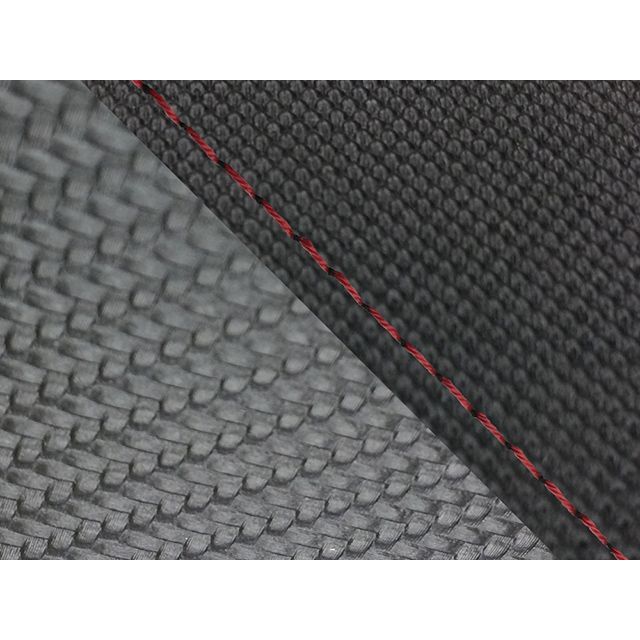 Grondement FZ1 フェザー（10年～）シングル（フロント側） グロンドマン国産シートカバー 張替（スベラーヌブラック・カーボンブラック） 仕様 赤ステッチ GH5565YC4616S40 グロンドマン シート関連パーツ FZ1 フェザー｜パークアップ 店