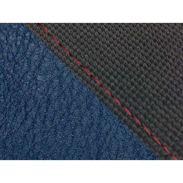 Grondement FZ1 フェザー（10年～）シングル（フロント側） グロンドマン国産シートカバー 張替（スベラーヌブラック・ネイビー） 仕様 赤ステッチ GH5565YC4653S40 グロンドマン シート関連パーツ FZ1 フェザー