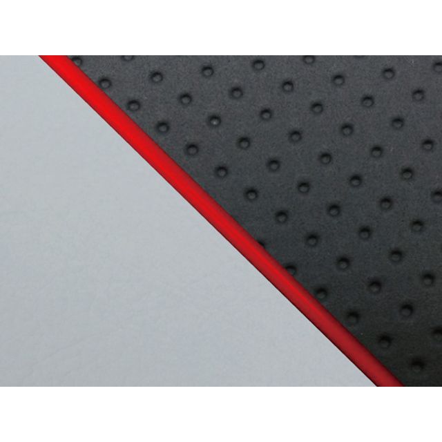 Grondement W650（99年 EJ650A1/C1） グロンドマン国産シートカバー 張替（エンボス黒/グレーライン） 仕様 赤パイピング GH5557KC87P40 グロンドマン シート関連パーツ W650｜パークアップ 店