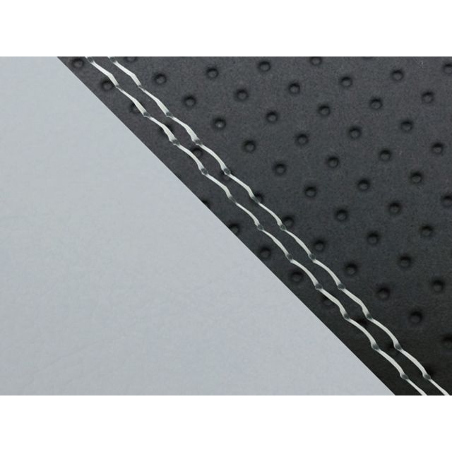 Grondement W650（99年 EJ650A1/C1） グロンドマン国産シートカバー 張替（エンボス黒/グレーライン） 仕様 透明ダブルステッチ GH5557KC87SW0 グロンドマン シート関連パーツ W650 8,654円