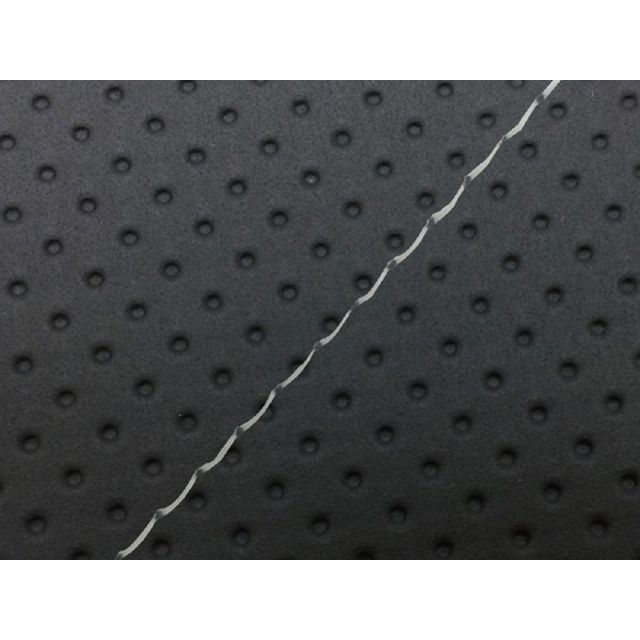 Grondement シャリー50丸型6V 1/2型 カブトフェンダー グロンドマン国産シートカバー 張替（フルエンボスブラック） 仕様 透明ステッチ GH57HC420S0 グロンドマン シート関連パーツ シャリー50
