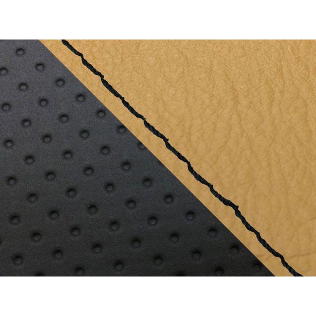 Grondement グロム 国産シートカバー 黄土色＆エンボス黒 タイプ 張替 仕様 黒ステッチ GH5568HC498S10 グロンドマン シート関連パーツ グロム