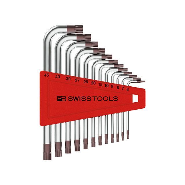 PBSWISSTOOLS 410H/6-45 L型ヘクスローブレンチセット（パックなし） ・410.H6-45 PBスイスツールズ ハンドツール