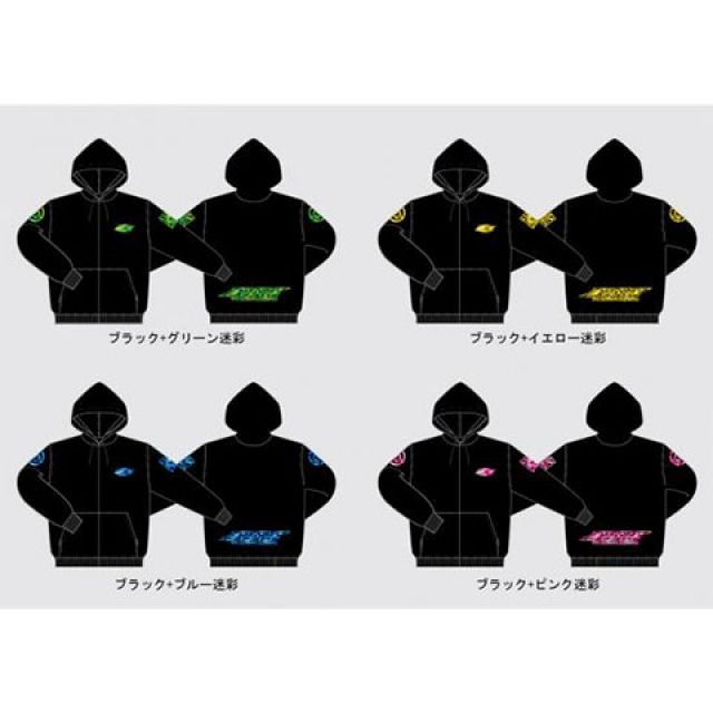 M-DESIGN M-DESIGN パーカー（迷彩緑×黒） サイズ M Mデザイン カジュアルウェア