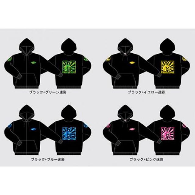 M-DESIGN M-DESIGN JAPAN パーカー（迷彩緑×ピンク） サイズ L Mデザイン カジュアルウェア