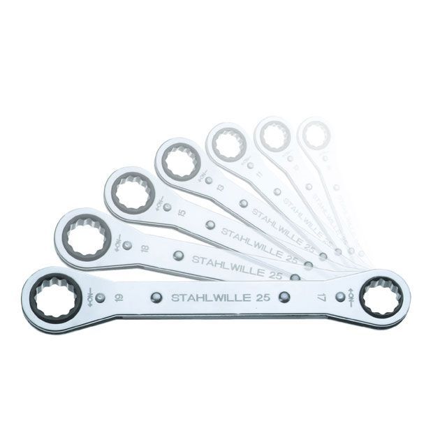 STAHLWILLE 25A/7PCN 板ラチェットメガネセット(96415601) ・25A/7PCN スタビレー ハンドツール|パークアップ 店