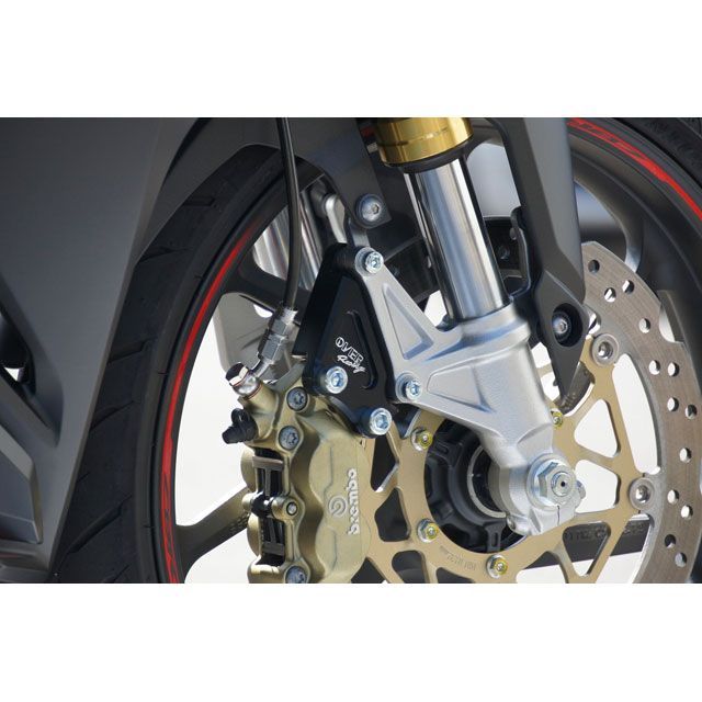 OVER RACING Fキャリパーサポート ブレンボ4P用（ブラック） ・83-02-11B オーバーレーシング キャリパー CBR250RR