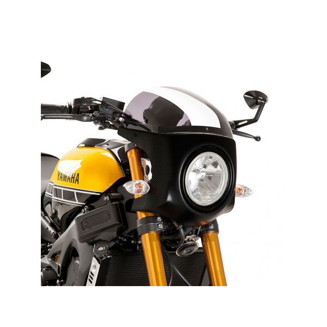 Puig セミフェアリング レトロ 本体 ブラック スクリーン ブラック 8934N プーチ カウル・エアロ XSR900|パークアップ 店