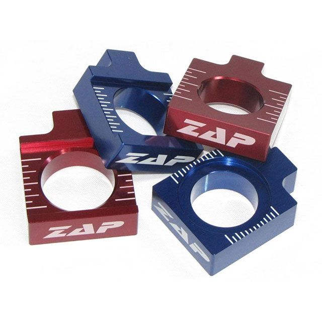 ZAPTECHNIX ZAPアクスルブロック RMZ450 06- BLUE Z-8072B ザップテクニクス その他サスペンションパーツ RMZ450