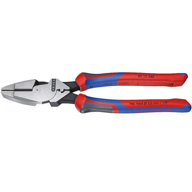 KNIPEX 0912-240 配線工事用豪然たるプライヤー（圧着付） ・0912-240 製造業者店卸し資産あり クニペックス お手々物の具
