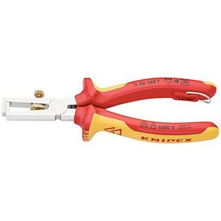 KNIPEX 1106-160TBK 絶縁エンドワイヤーストリッパー 落防（BK） ・1106-160TBK クニペックス ハンドツール