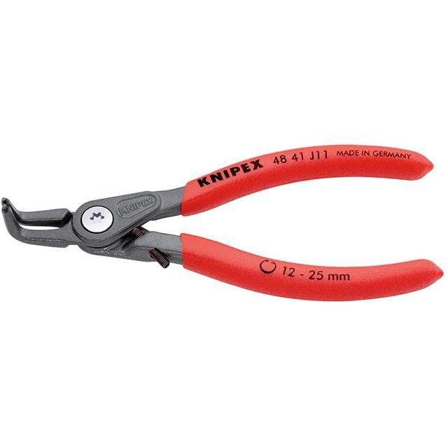 KNIPEX 4841-J11 穴用精密スナップリングプライヤー 曲(ストッパー) ・4841-J11 クニペックス ハンドツール