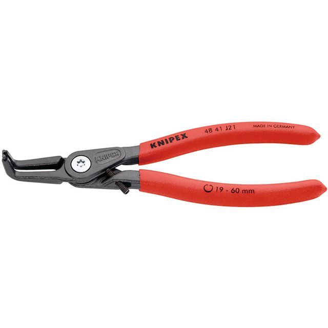 KNIPEX 4841-J21 穴用精密スナップリングプライヤー 曲(ストッパー) ・4841-J21 クニペックス ハンドツール