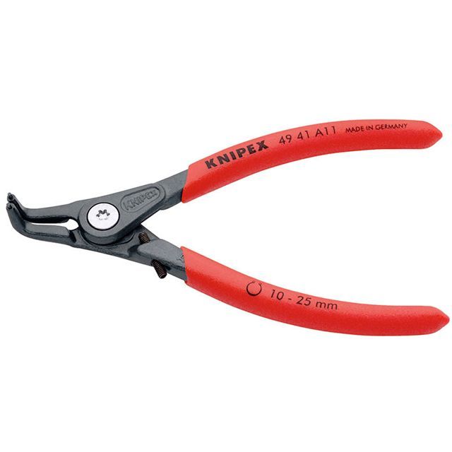 KNIPEX 4941-A11 軸用精密スナップリングプライヤー 曲(ストッパー) ・4941-A11 クニペックス ハンドツール