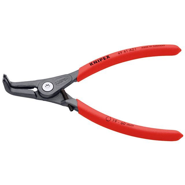 KNIPEX 4941-A21 軸用細やかスナップリングプライヤー 曲（ストッパー） ・4941-A21 クニペックス お手々物の具