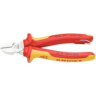 KNIPEX 7006-160TBK 縁切り斜ニッパー 落っこちる押しとどめる（BK） ・7006-160TBK クニペックス お手々物の具
