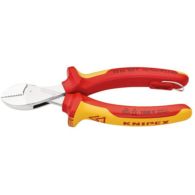 KNIPEX 7306-160TBK 絶縁コンパクトニッパー 落下防止（BK） ・7306-160TBK クニペックス ハンドツール｜パークアップ 店