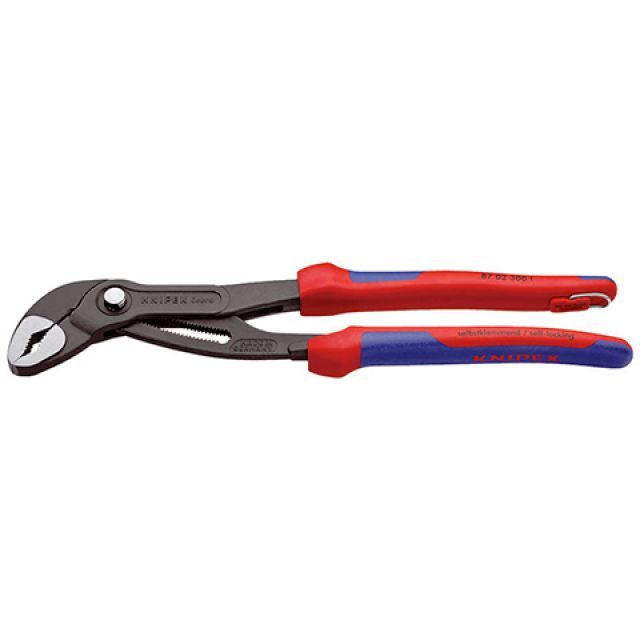 KNIPEX 8702-300TBK コブラウォーターポンププライヤー 落っこちる防 ・8702-300TBK クニペックス お手々物の具