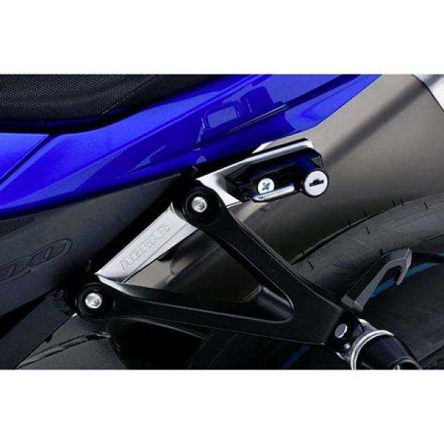 AGRAS ヘルメットホルダー アルミステーカラー シルバー ヘルメットロック メッキ 603-305-000SS アグラス その他外装関連パーツ GSX-R1000