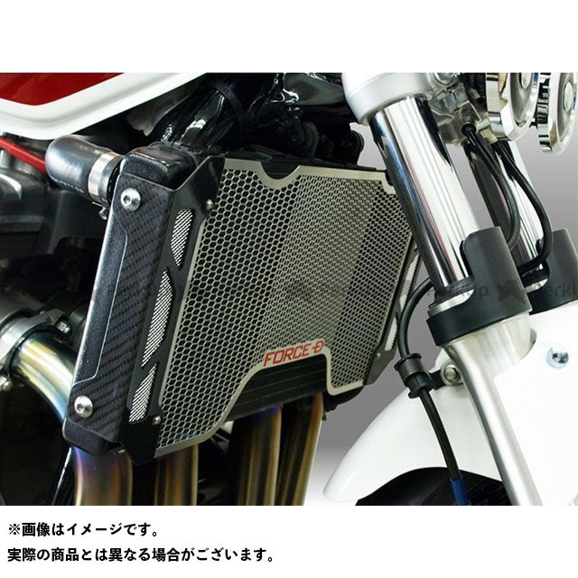 無料レビュー御付 フォルスデザイン Cb1300スーパーボルドール Cb1300sb ラジエターコアガード カスタムタイプライター 平織り 衿 メッシュ胴中 白妙記章 Force Design Experienciasexitosas Lat