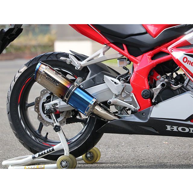WR&rsquo;S JMCA フルエキゾースト SHORT_LINE 仕様 SS-OVAL/焼き色タイプ LB1230JM ダブルアールズ マフラー本体 CBR250RR｜パークアップ 店 60,630円