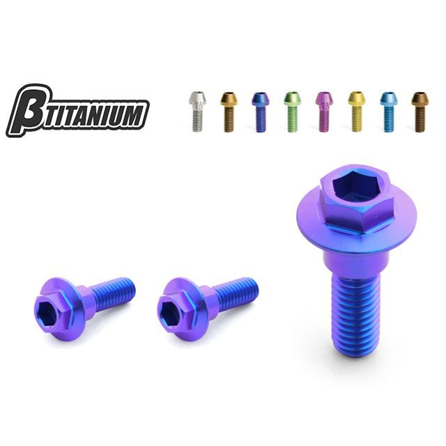 βTITANIUM リアブレーキディスクローターボルトキット 仕様 ブラウンゴールド（陽極酸化あり） BT-RDY1-3-BG ベータチタニウム その他ブレーキ用パーツ YZF-R25