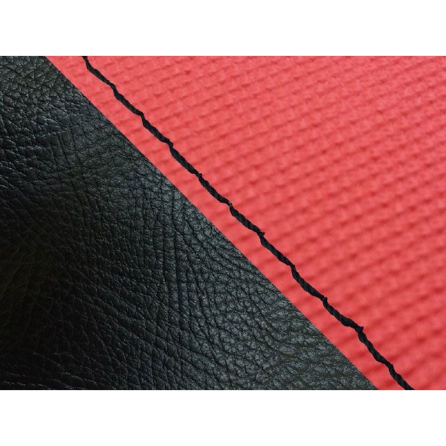 Grondement ダンク（AF74） 国産シートカバー 張替 スベラーヌレッド＆黒 仕様 黒ステッチ GH5561HC4437S10 グロンドマン シート関連パーツ ダンク
