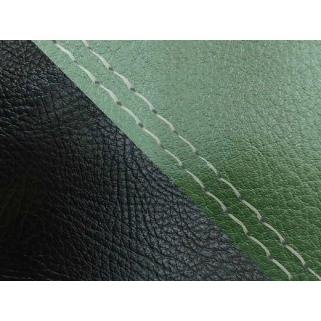 Grondement ダンク（AF74） 国産シートカバー 張替 ダークグリーン＆黒 仕様 透明ダブルステッチ GH5561HC3037SW0 グロンドマン シート関連パーツ ダンク
