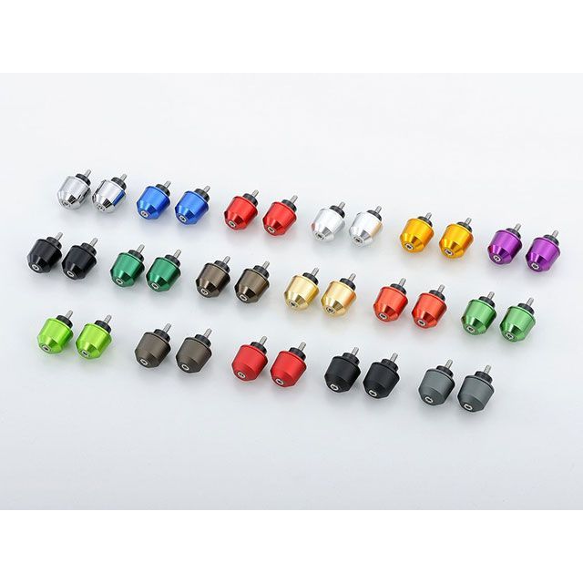 POSH Faith ミドルウェイトバーエンド HONDA/SUZUKI/YAMAHA車用 M6タイプ カラー ライトグリーン ・032979-18-10 ポッシュフェイス ハンドル関連パーツ