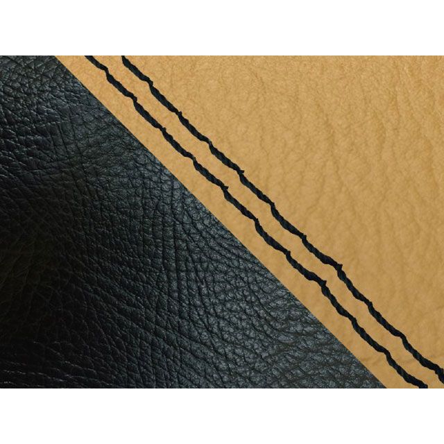 Grondement ダンク（AF74） 国産シートカバー 張替 黄土色＆黒 仕様 黒ダブルステッチ GH5561HC4937SW10 グロンドマン シート関連パーツ ダンク