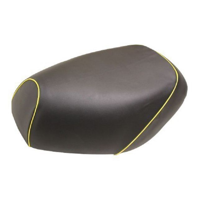 Grondement ドリーム50 国産シートカバー 張替 黒 仕様 黄パイピング GH88HC10P100 グロンドマン シート関連パーツ ドリーム50