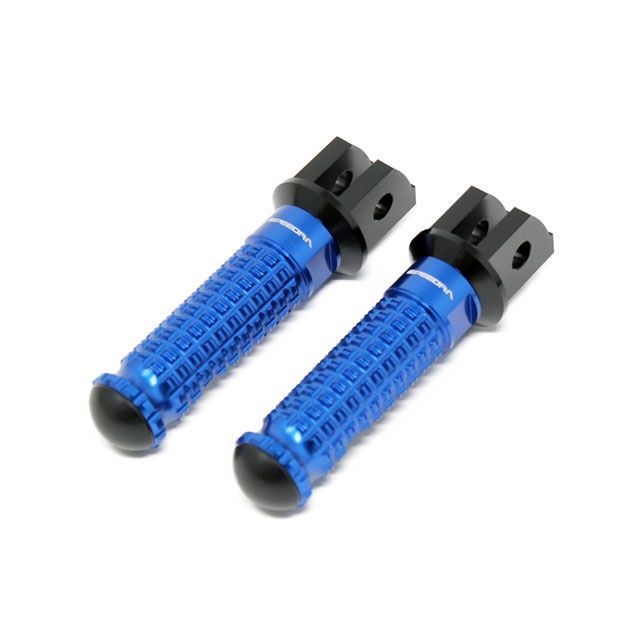 SPEEDRA アルミ削り出しタンデムステップ スタンダードタイプ（取付部：ブラック/ステップバー：ブルー） AFPS206BE メーカー在庫あり SPEEDRA タンデムステップ関連パーツ