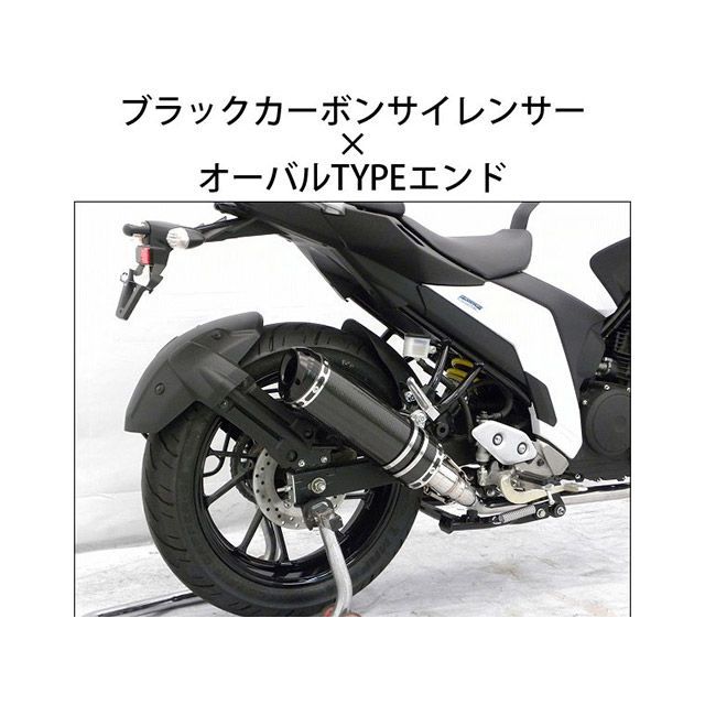 BEYOND FZ25用 フルエキマフラー ブラックカーボンサイレンサー タイプ オーバル wwin-ex-fz25-bkcb ビヨンド マフラー本体 FZ25｜パークアップ 店