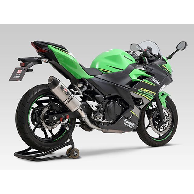YOSHIMURA Slip-On R-77S サイクロン カーボンエンド EXPORT SPEC 政府認証 SSFC 110-235-5W30 メーカー在庫あり ヨシムラ マフラー本体 Ninja250/ABS Ninja400